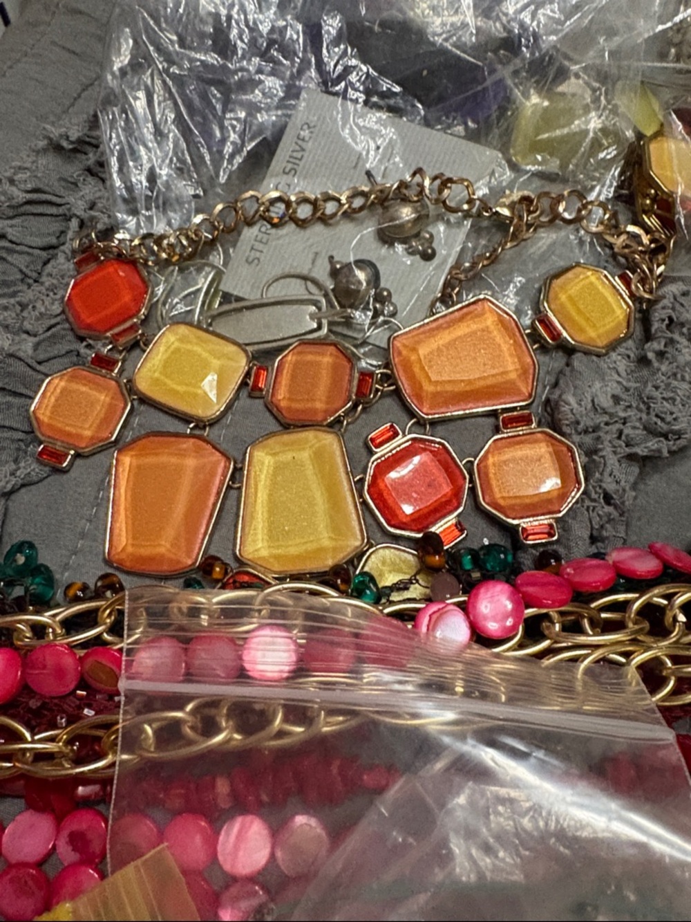 Variety- costume jewelry consisting of necklaces, earrings, rings,  bracelets